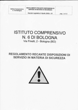 Scarica file - Istituto Comprensivo n.6 Bologna