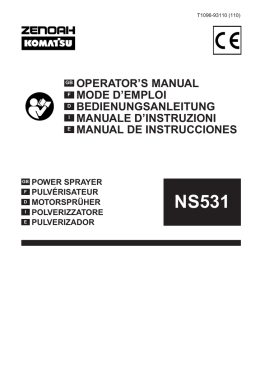 operator`s manual mode d`emploi bedienungsanleitung manuale d