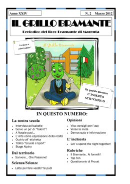 Scarica Grillo Bramante Numero 2 Marzo 2012