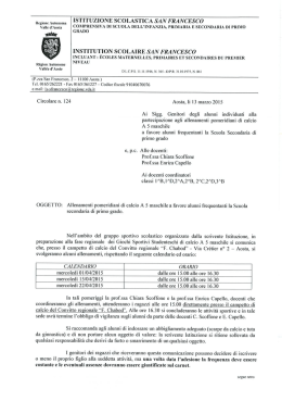 Re &ldquo;mm ISTITUZIONE SCOLASTICA SAN FRANCESCO