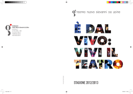 Stagione 2012/2013 - Teatro Nuovo Giovanni da Udine