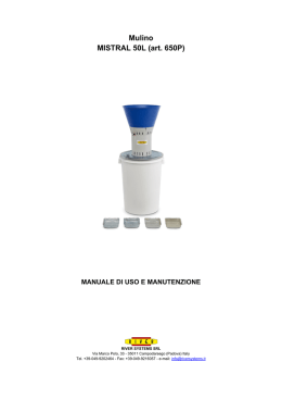 Mulino MISTRAL 50L (art. 650P)