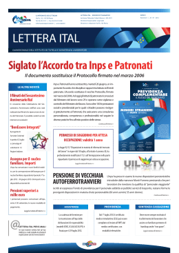 Lettera Ital n. 6 del 20 luglio 2012