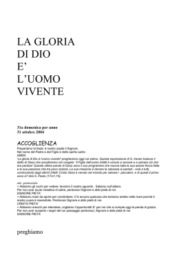 libretto della Messa