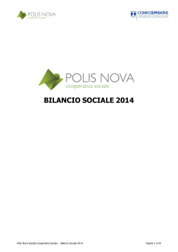 bilancio sociale 2014