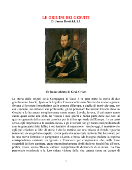 LE ORIGINI DEI GESUITI - J Brodrick sj
