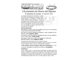 foglio letture dom 19 dic - Unità pastorale delle Valli Beriche