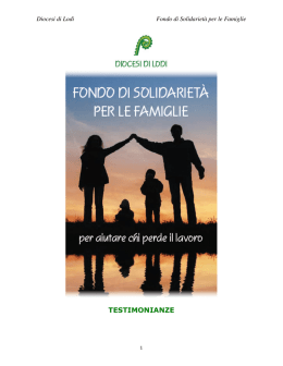testimonianze - Diocesi di Lodi