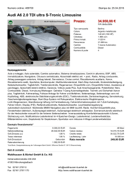 Audi A6 2.0 TDI ultra - Waldhausen & Bürkel GmbH & Co. KG