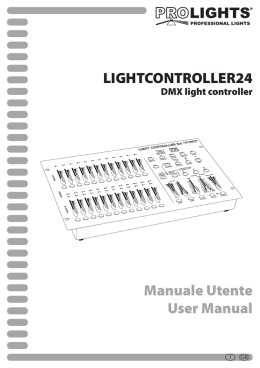 Manuale Utente User Manual LIGHTCONTROLLER24