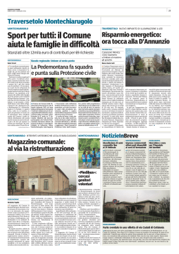Gazzetta di Parma del 6gen2016 a Montechiarugolo su