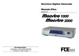 Manuale d`Uso in Italiano