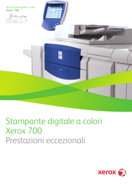 Stampante digitale a colori Xerox 700 Prestazioni