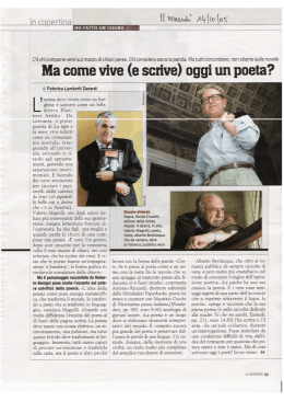 Ma come vive (e scrive) oggi un poeta?