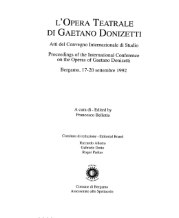 Donizetti e il grand opéra: Il caso de Les Martyrs
