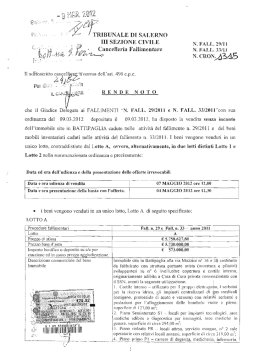 Senza titolo - Aste Giudiziarie Salerno
