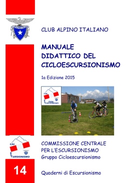 manuale didattico del cicloescursionismo