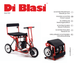 SCOOTER PIEGHEVOLE Manuale per l`uso FOLDING SCOOTER