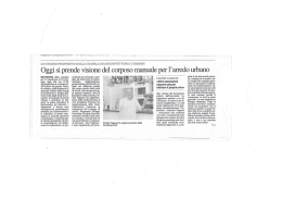 Oggi si prende visione del corposo manuale per l arredo