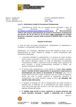 Circolare telematica n. 34 prot. 3055/13 del 02/08/2013
