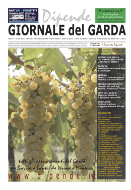 tutti gli appuntamenti del Garda da Brescia a Trento, da Verona a