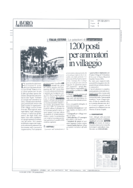 Lavoro e Carriere &ndash; feb.11