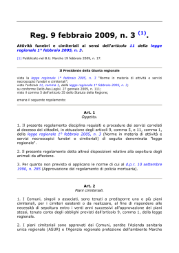Reg. Regione Marche n.3-2009