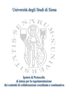 Protocollo di Ateneo - Università degli Studi di Siena