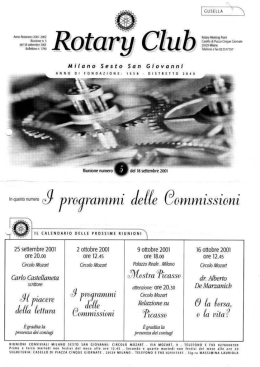 Notiziario n. 5 - Rotary Milano Porta Vittoria