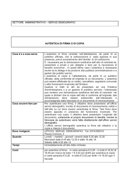 SETTORE AMMINISTRATIVO - Comune di Castelleone