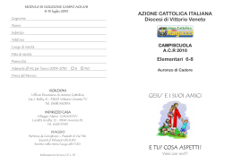 Depliant Campo ACR 6/8 - Azione Cattolica Vittorio Veneto
