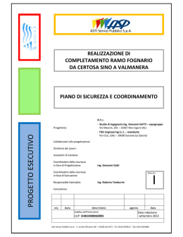 Piano sicurezza e di coord