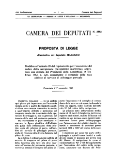CAMERA DEI DEPUTATI “f” - Legislature precedenti
