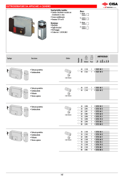 147 elettroserrature da applicare a cilindro