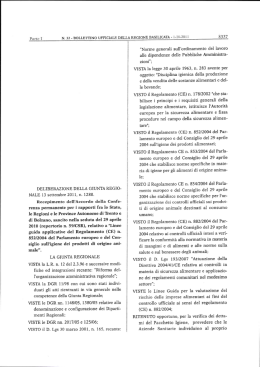 Deliberazione di Giunta regionale nr. 1288/2011