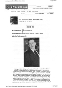enzo___mansueto: inﬁnite lecture dentis Pagina 1 di 3