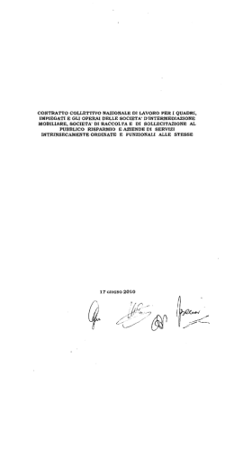 &icirc;`&icirc;-TTO COLLETTIVO NAZION&agrave;LE DI LAVORO PER I QUADRI