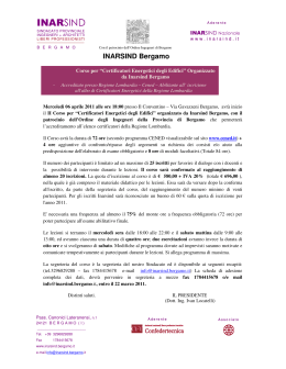 inarsind - Ordine degli Ingegneri della Provincia di Bergamo