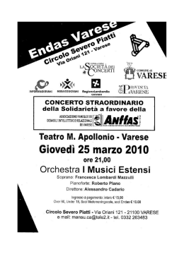 é oncerti - ANFFAS Lombardia