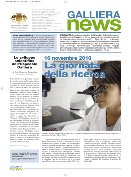 Galliera news 03 - Ospedali Galliera