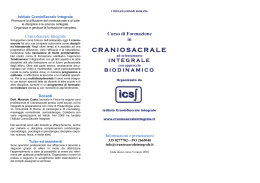 craniosacrale - Istituto CranioSacrale Integrale