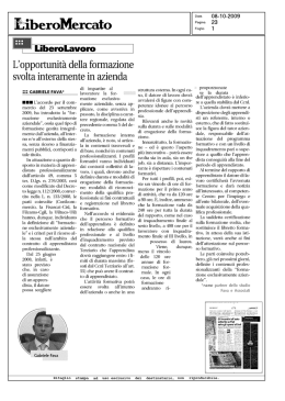 Il. L`accordo per il com
