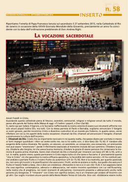 Potete visionarlo qui - Arcidiocesi di Urbino Urbania Sant`Angelo in