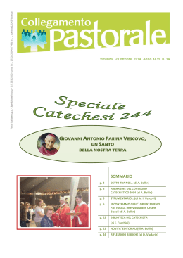 Speciale Catechesi 244 - Unita` Pastorale di Santa Croce e Stroppari