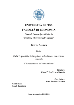 universit&agrave; di pisa facolt&agrave; di economia