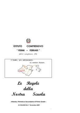 Le Regole della Nostra Scuola