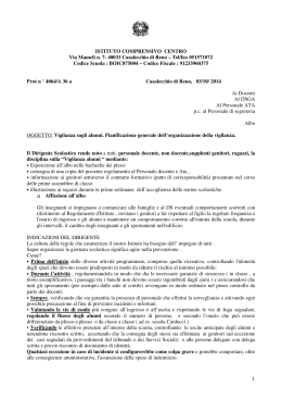 circolare d`Istituto prot. n. 4064/A 36 a del 03/10/2014