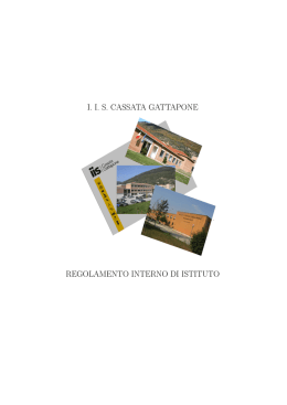Regolamento Istituto IIS Cassata Gattapone
