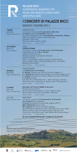 Scarica il programma Concerti Palazzo Ricci