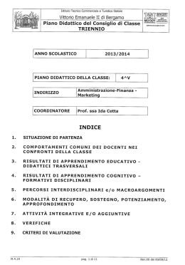 triennio - Istituto Tecnico Commerciale e Turistico Statale Vittorio